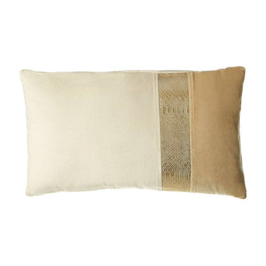 Bosie Kensington Townhouse Cream And Gold Rectangular Cushion