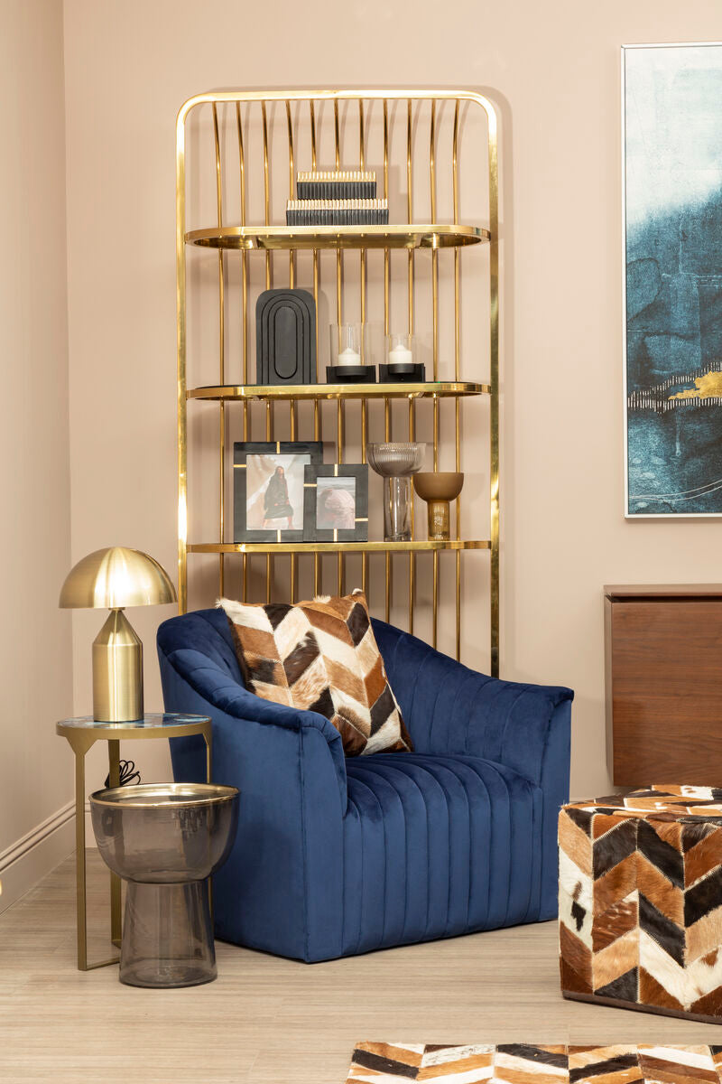 Bosie Safira Natural Leather Patchwork Cushion