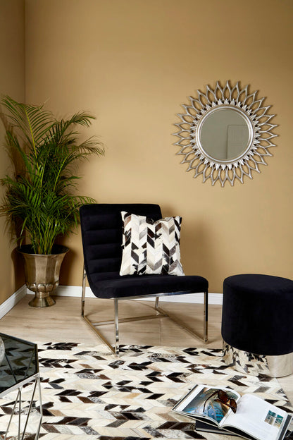 Bosie Safira Black And White Patchwork Cushion Cover