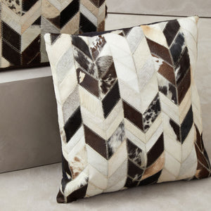 Bosie Safira Black And White Patchwork Cushion Cover