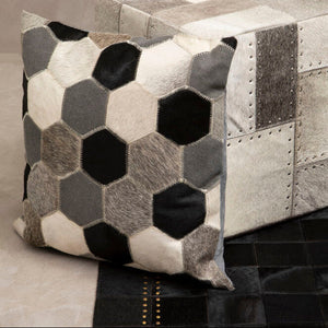 Bosie Black and White and Grey Cushion Cover | Safira