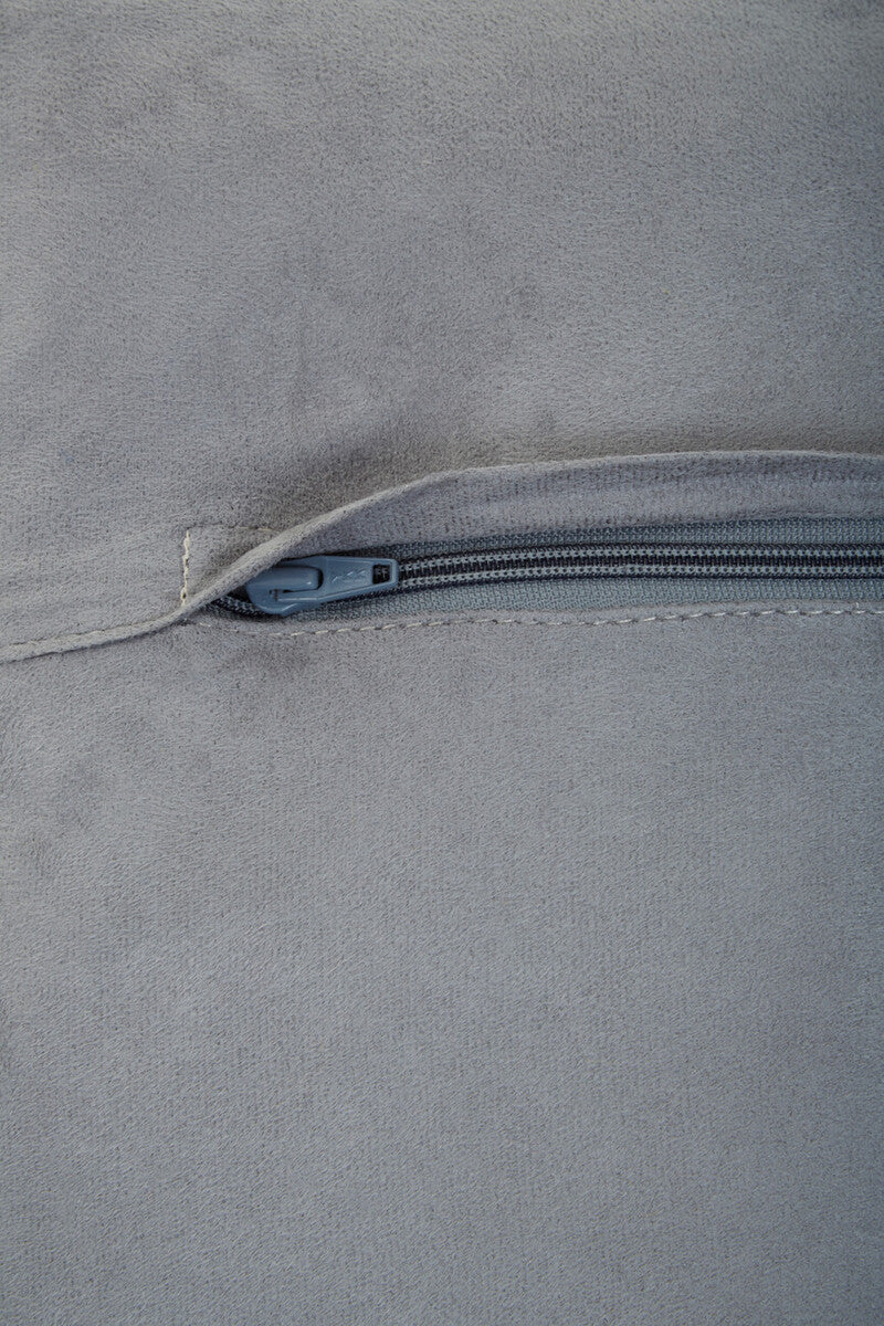 Bosie Safira Geometric Hair on Leather Patchwork Cushion - Image 11