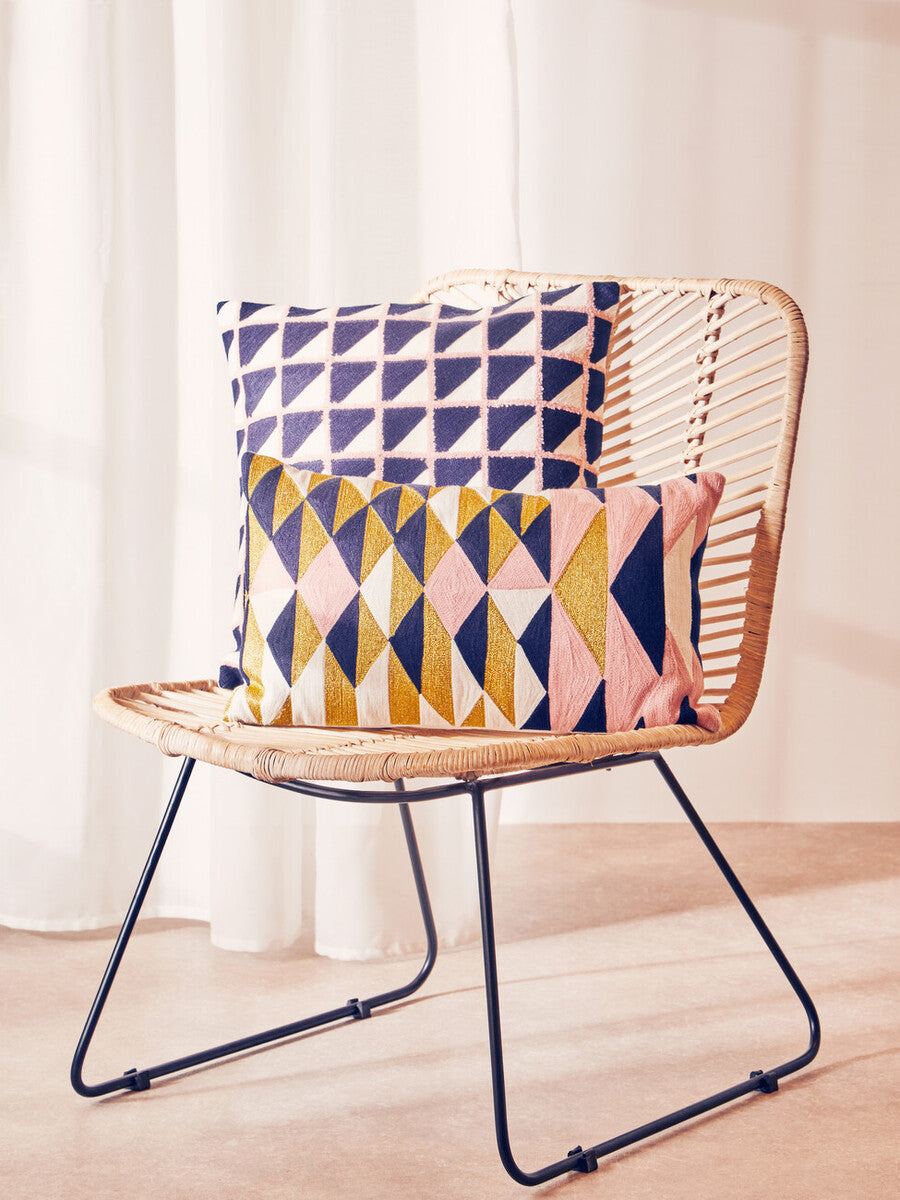 Bosie Ozella Grid Design Cushion