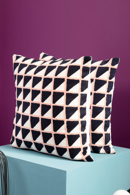 Bosie Ozella Grid Design Cushion
