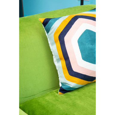 Bosie Ozella Hexagonal Design Embroidered Cushion
