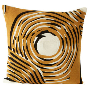Circular Design Embroidered Cushion | Bosie Ozella