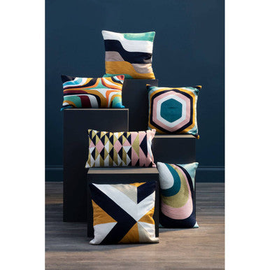 Bosie Ozella Geometric Abstract Pattern Cushion