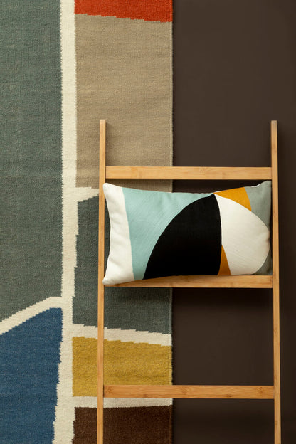 Bosie Ozella Multi Colour Rectangular Cushion