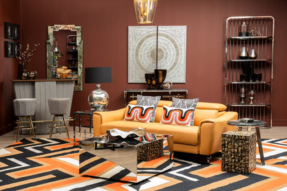 Bosie Ozella Curve Pattern Rectangular Cushion