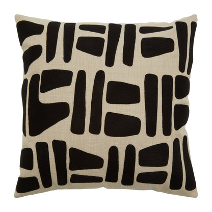 Bosie Ozella Natural And Black Square Cushion