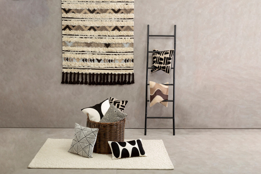 Bosie Ozella Natural And Black Rectangular Cushion - Image 8