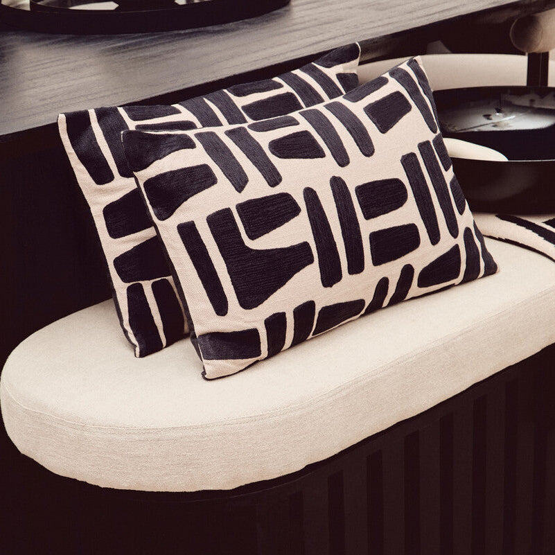 Bosie Ozella Natural And Black Rectangular Cushion - Image 14