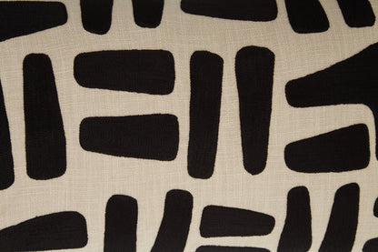 Bosie Ozella Natural And Black Rectangular Cushion