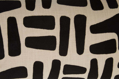 Bosie Ozella Natural And Black Rectangular Cushion