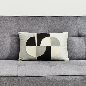 Circular Embroidered Rectangular Cushion | Bosie Ozella