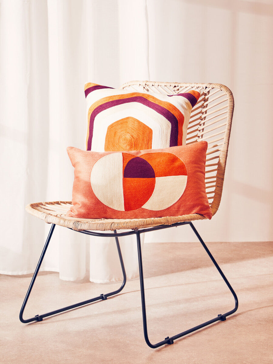 Bosie Ozella Multicolour Rectangular Cushion