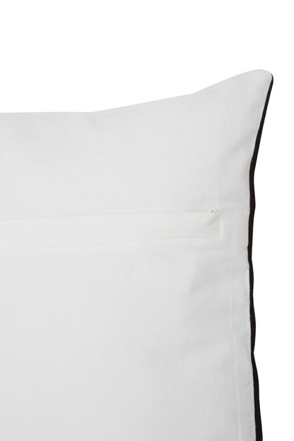 Bosie Ozella Black And White Semi Circular Design Cushion