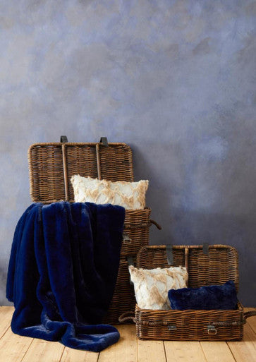Bosie Lamina Navy Blue Throw