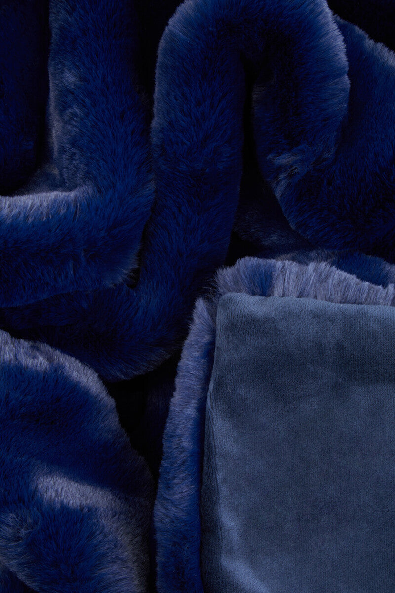 Bosie Lamina Navy Blue Throw - Image 7