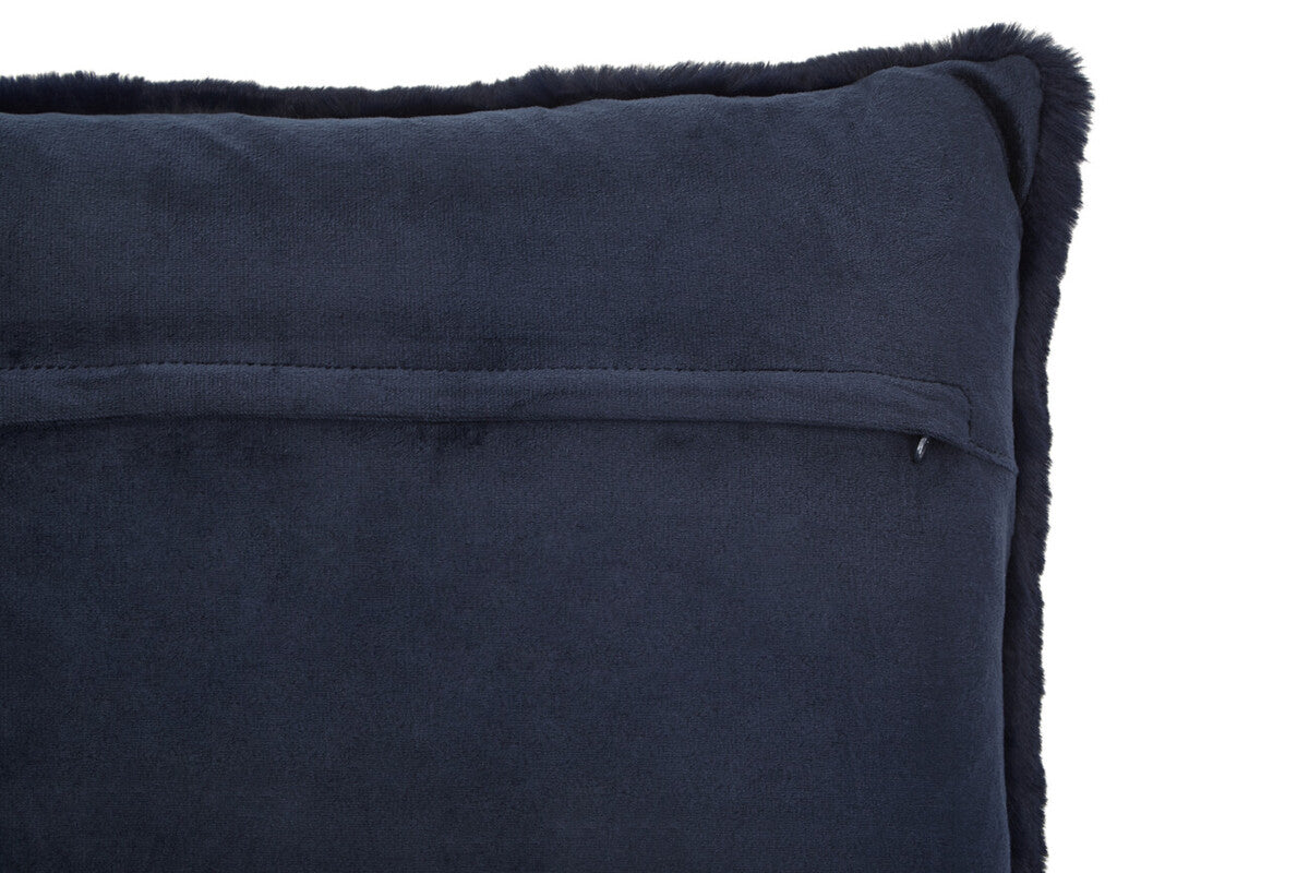 Bosie Lamina Navy Blue Square Cushion