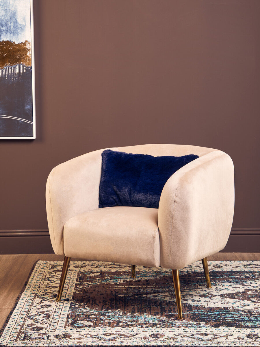 Bosie Lamina Navy Blue Rectangular Cushion - Image 5