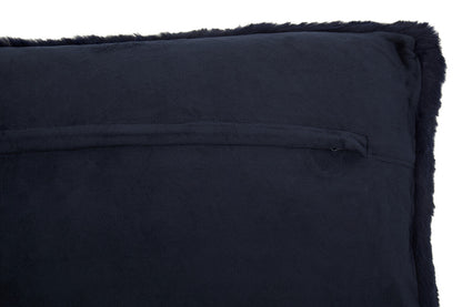 Bosie Lamina Navy Blue Rectangular Cushion