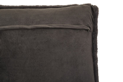 Bosie Lamina Grey Square Fur Cushion