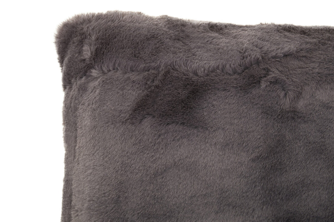Bosie Lamina Grey Rectangular Fur Cushion - Image 6