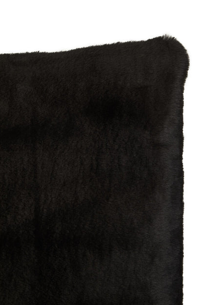 Bosie Lamina Black Square Fur Cushion