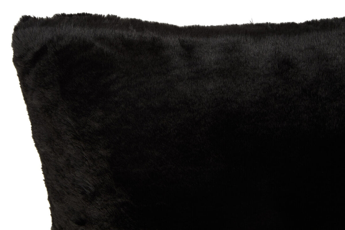 Bosie Lamina Black Rectangular Fur Cushion - Image 4