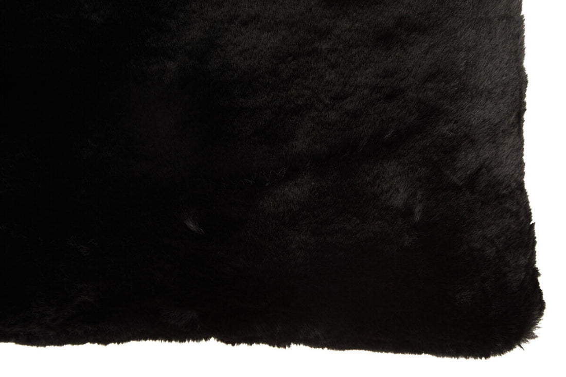 Bosie Lamina Black Rectangular Fur Cushion - Image 5