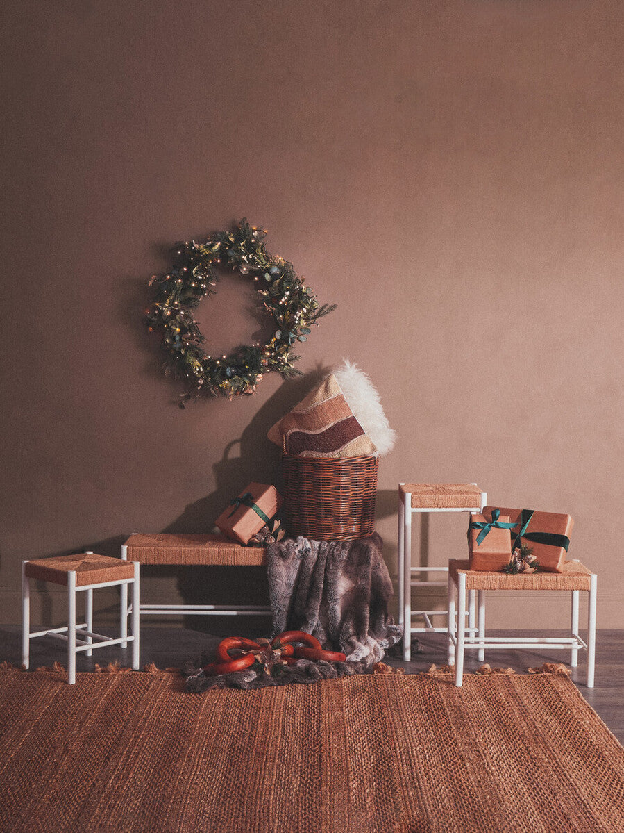 Bosie Lamina Mocha Ombre Fur Throw - Image 11