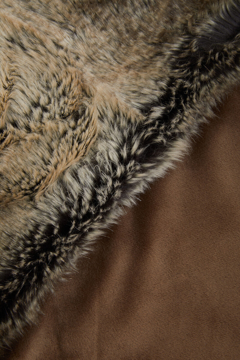 Bosie Lamina Mocha Ombre Fur Throw - Image 21