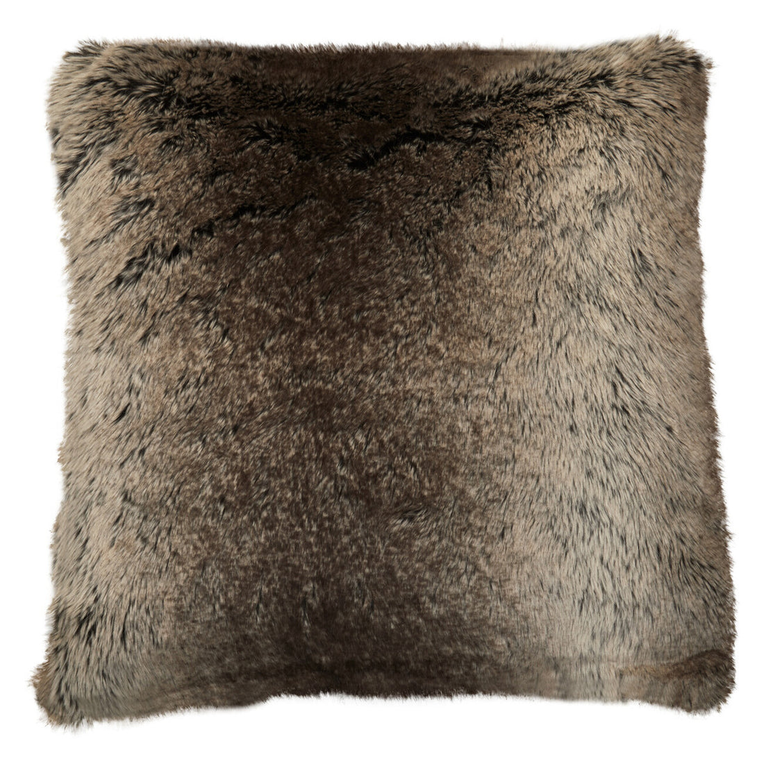 Bosie Lamina Mocha Ombre Square Fur Cushion