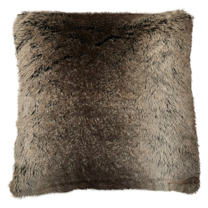 Bosie Lamina Mocha Ombre Square Fur Cushion
