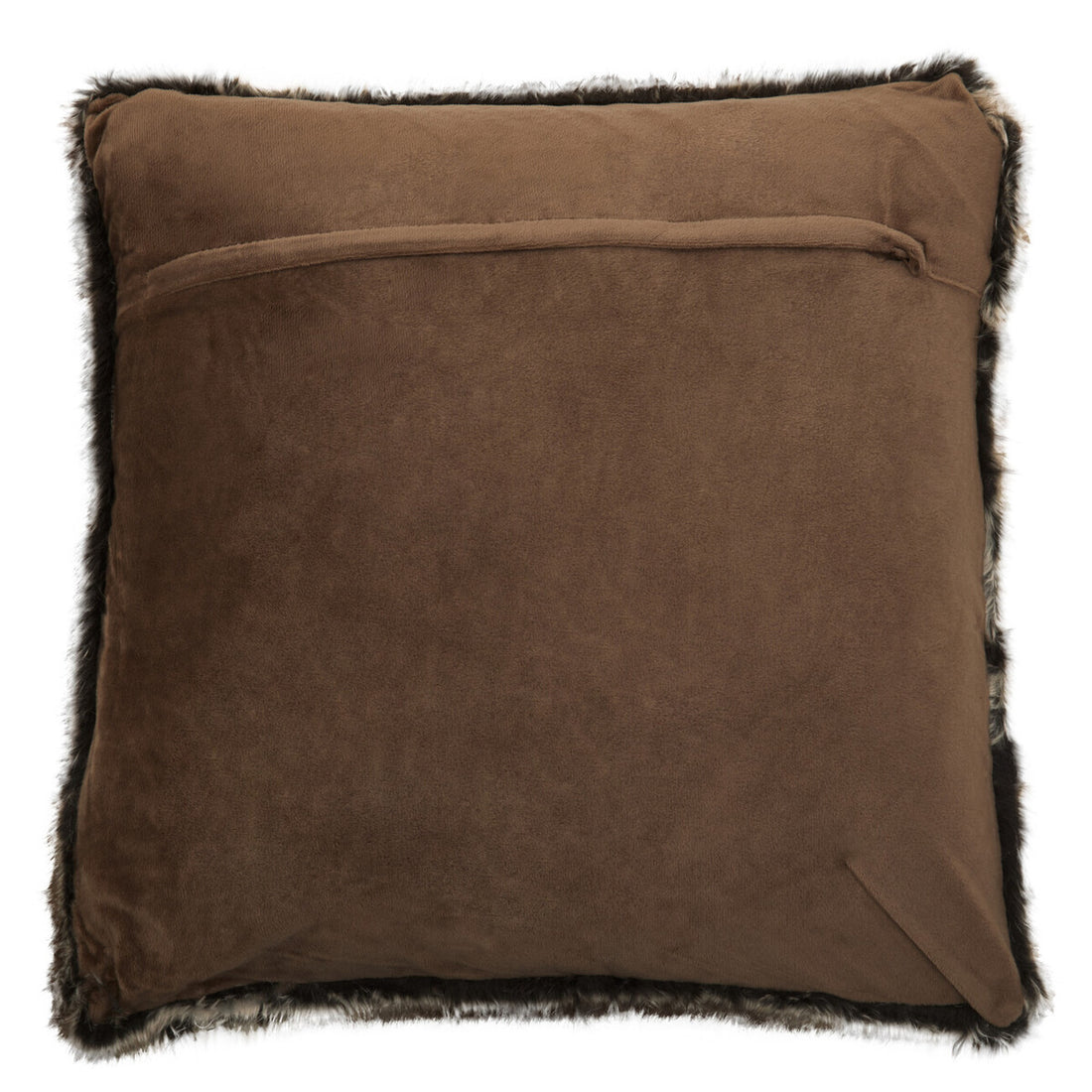 Bosie Lamina Mocha Ombre Square Fur Cushion - Image 4