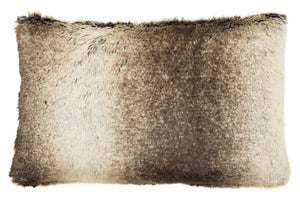 Bosie Lamina Mocha Ombre Rectangular Fur Cushion