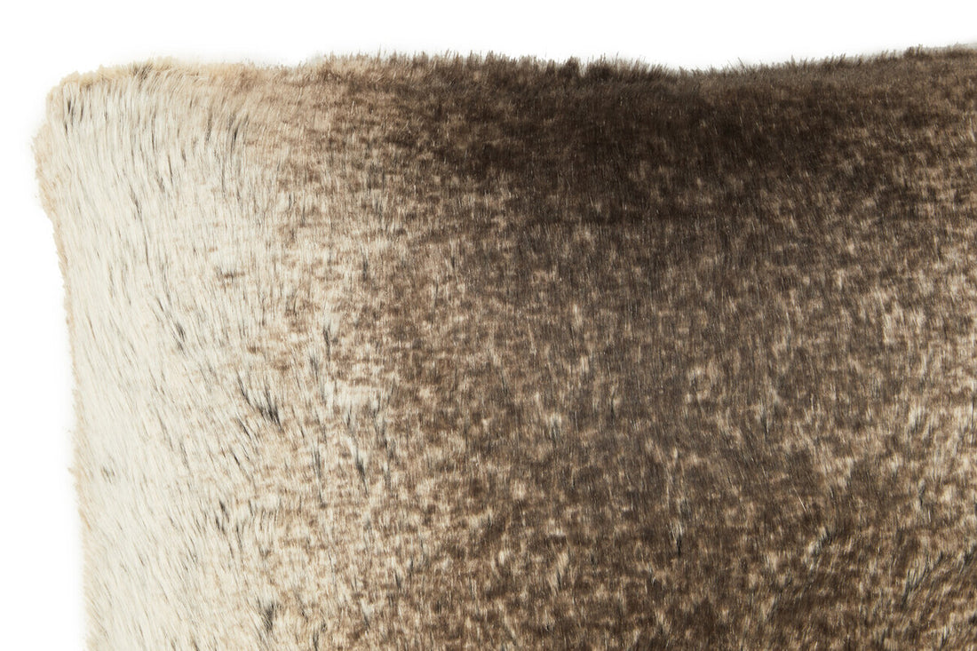 Bosie Lamina Mocha Ombre Rectangular Fur Cushion - Image 11