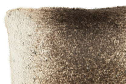 Bosie Lamina Mocha Ombre Rectangular Fur Cushion