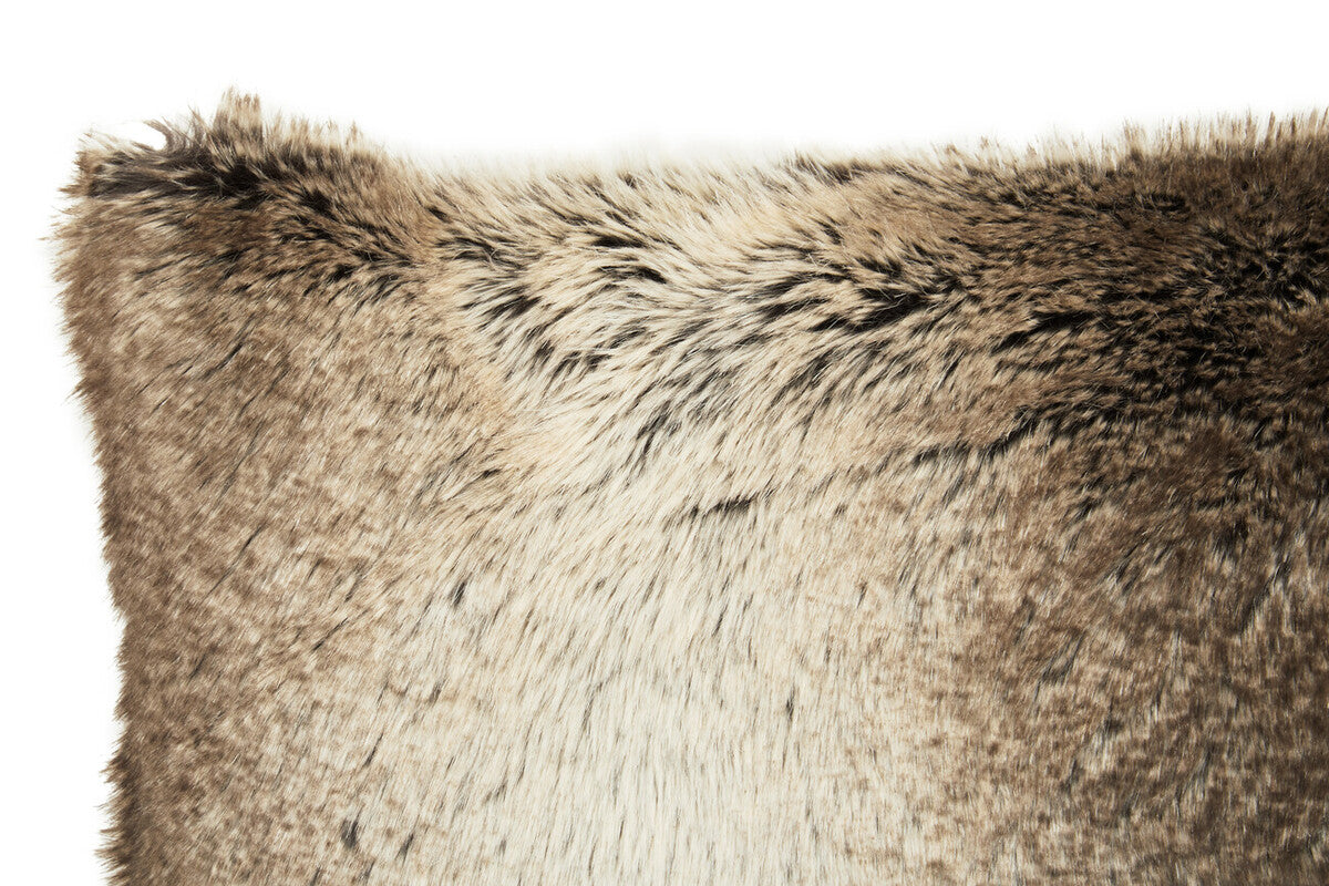 Bosie Lamina Mocha Ombre Rectangular Fur Cushion