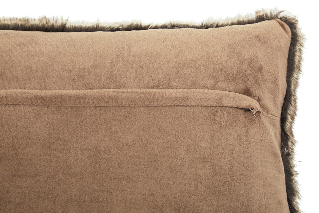 Bosie Lamina Mocha Ombre Rectangular Fur Cushion - Image 14