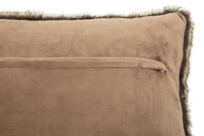 Bosie Lamina Mocha Ombre Rectangular Fur Cushion