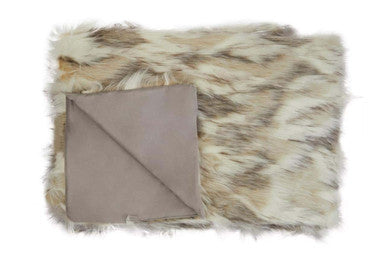 Bosie Lamina Natural Fur Throw