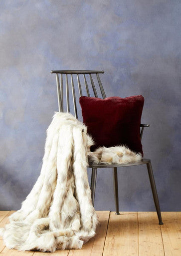 Bosie Lamina Natural Fur Throw