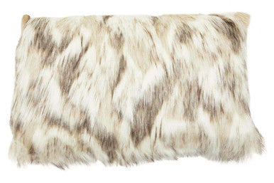 Bosie Lamina Natural Rectangular Fur Cushion