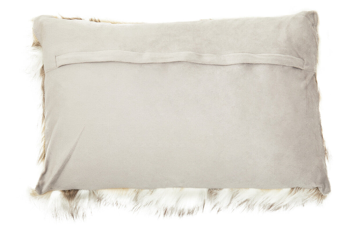 Bosie Lamina Natural Rectangular Fur Cushion