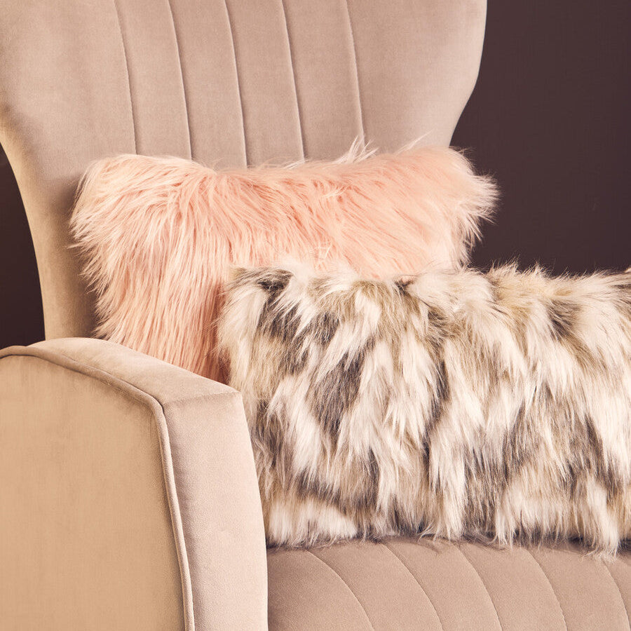 Bosie Lamina Natural Rectangular Fur Cushion - Image 9