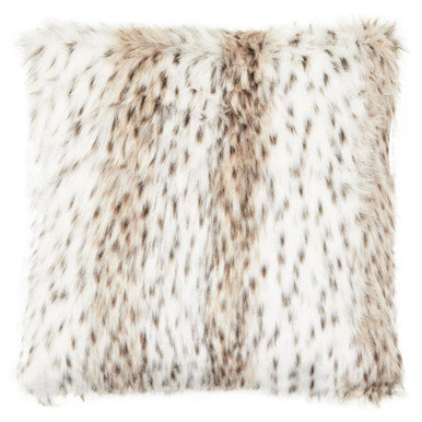 Bosie Lamina Animal Print Square Fur Cushion