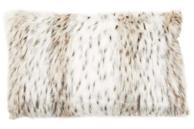 Bosie Lamina Animal Print Rectangular Fur Cushion