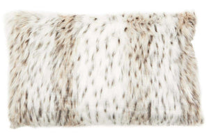 Bosie Lamina Animal Print Rectangular Fur Cushion